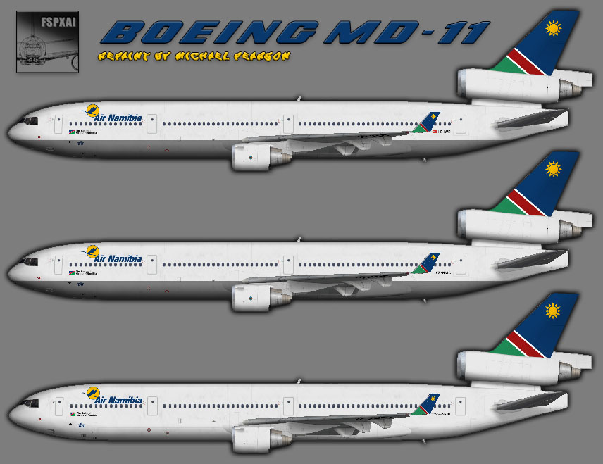 Air Namibiaナミビア航空 MD-11 限定版 1:400スケール Air Namibia MD-11 – Mikey's Retro FS Corner