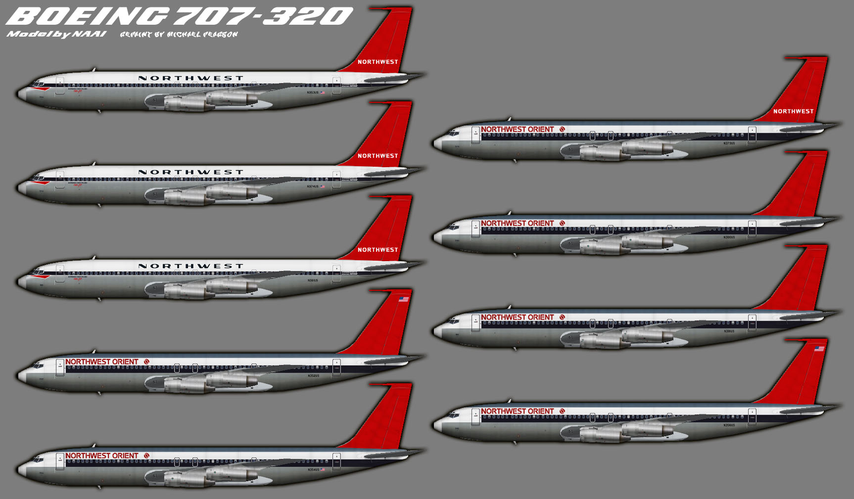 Northwest Airlines – Mikey's Retro FS Corner